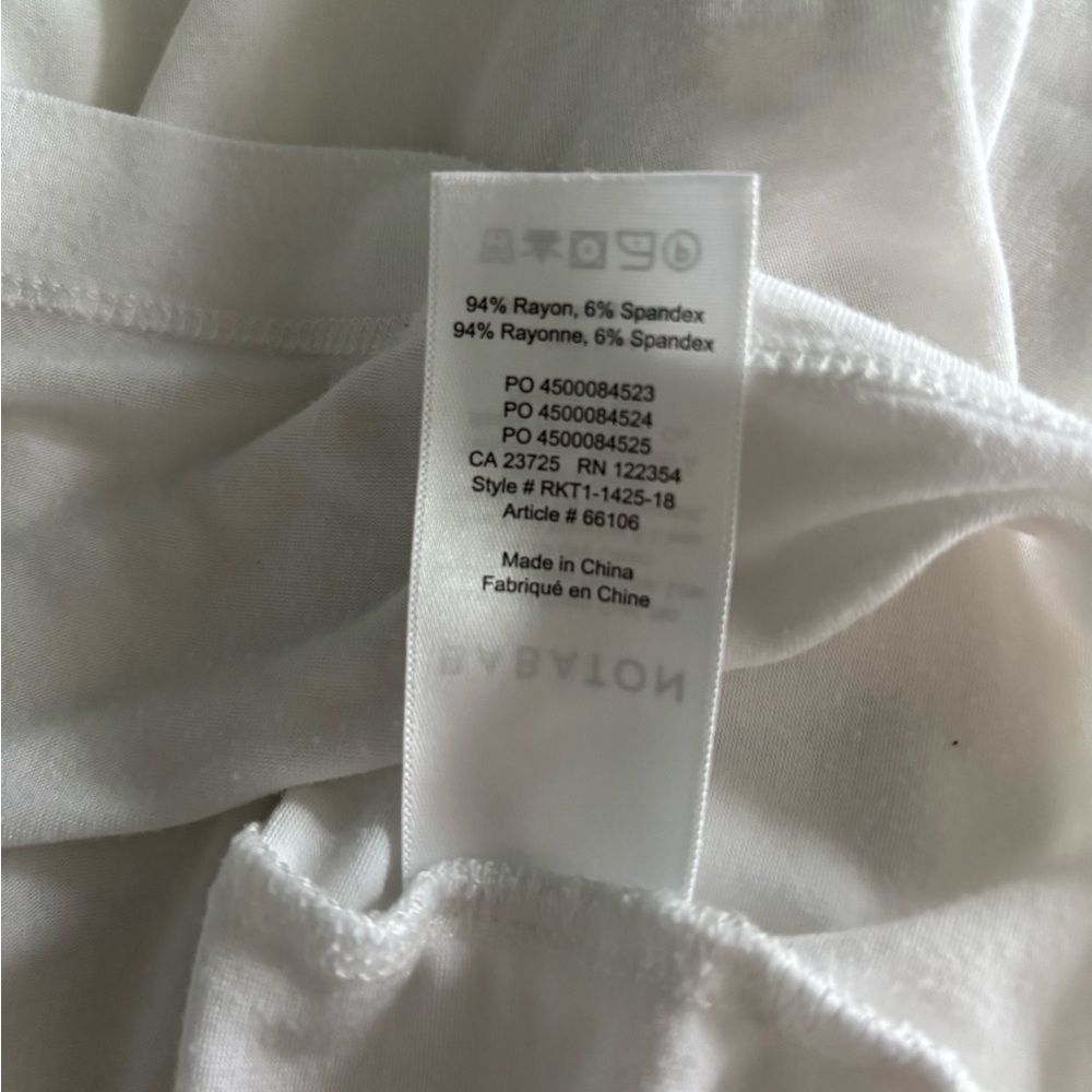 Babaton White Crew Neck Tee - Picture 7 of 8